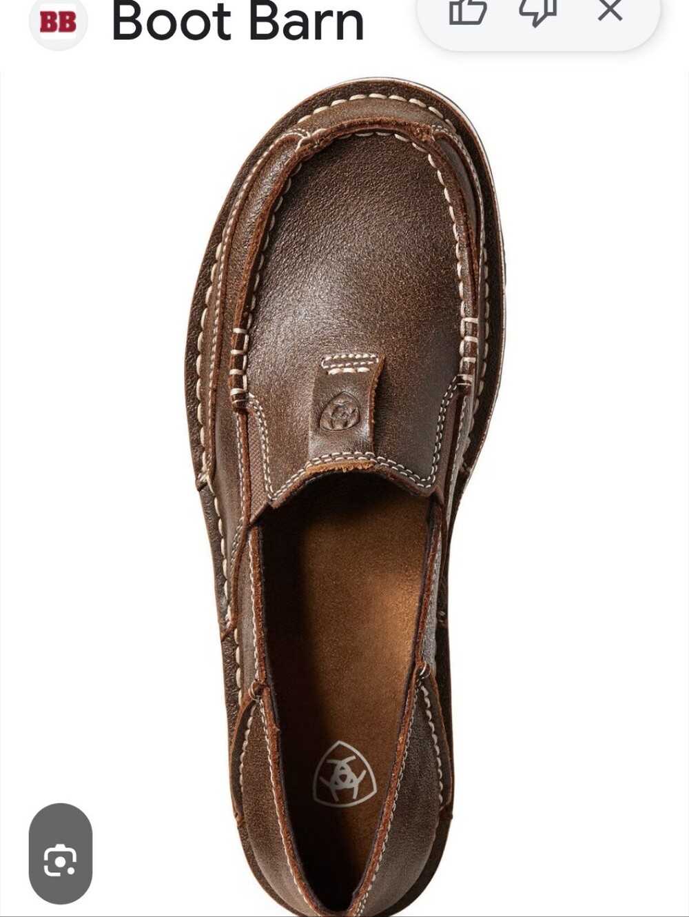 Ariat Brown Slip-On Moccasin Shoes Women's Size 7.5